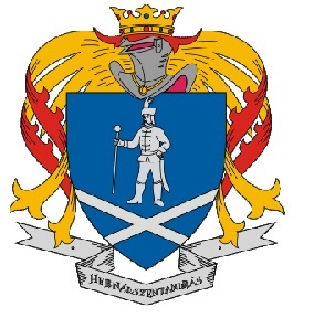 Historisch wapen met ridder