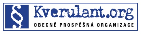 logo en naam van de Tsjechische algemeen nuttige organisatie Kverulant.org, die zich richt op het behartigen van het algemeen belang.