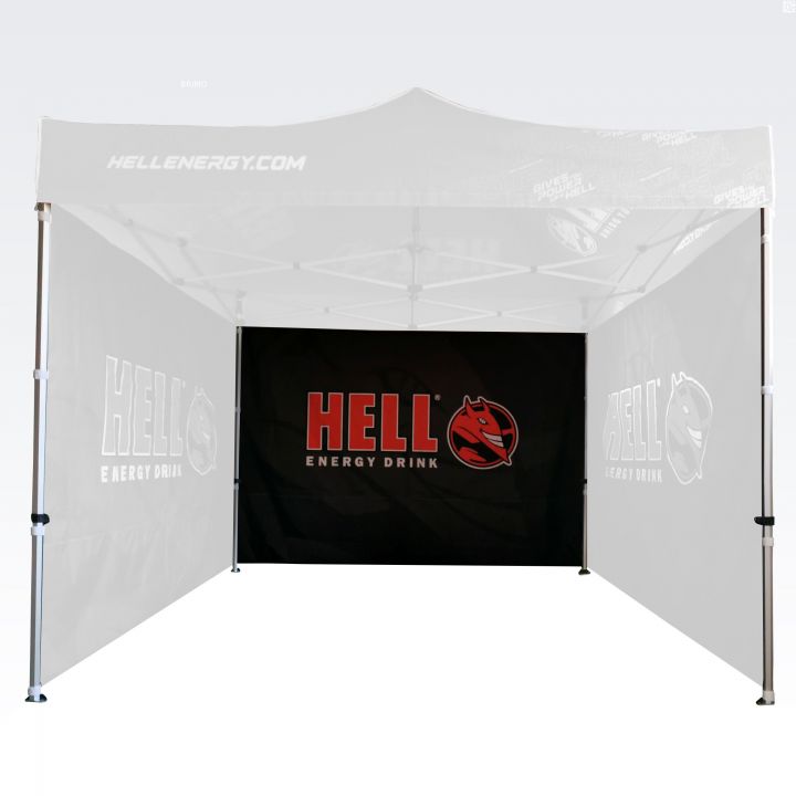 Reklamný stan s firemným dizajnom